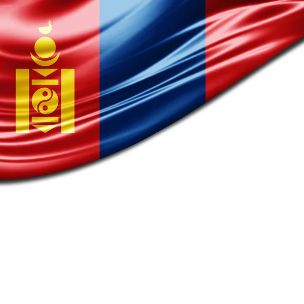 Bandera Mongolia Con Espacio Copia Para Texto Ilustración — Foto de Stock