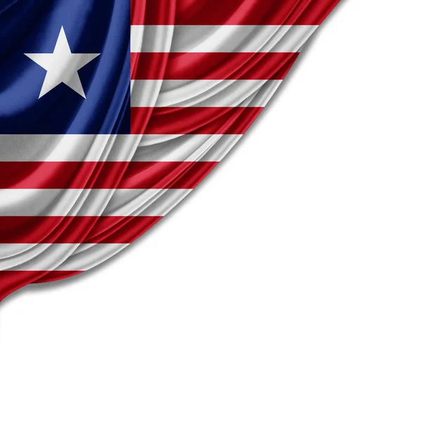 Vlajka Libérie Kopie Prostor Pro Ilustraci Textu — Stock fotografie