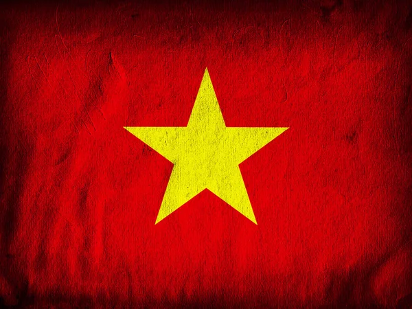 Vietnam Flagga Med Kopia Utrymme För Din Text Eller Bilder — Stockfoto