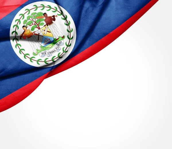 Bandera Belice Con Espacio Copia Para Texto Ilustración — Foto de Stock