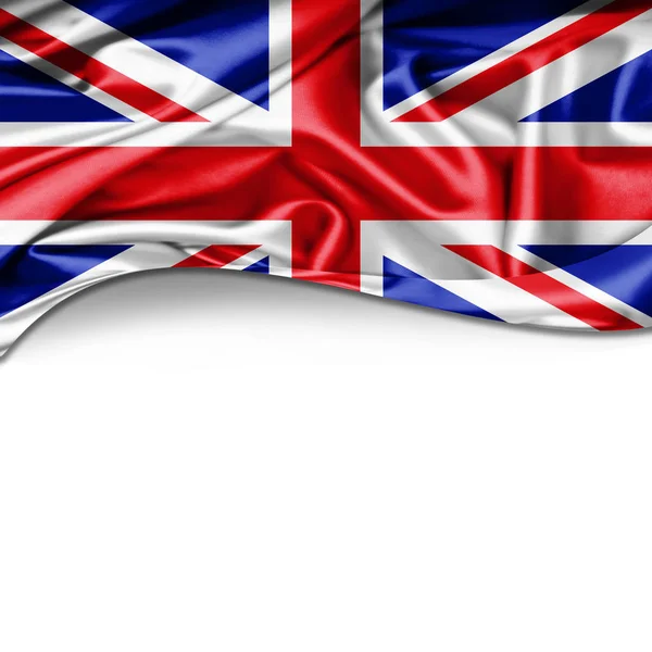 Másol Szöveg Illusztráció Helyet Egyesült Királyság Zászlaja — Stock Fotó