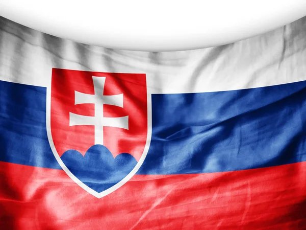 Прапор Словаччини Копією Простір Вашої Ілюстрації Тексту — стокове фото