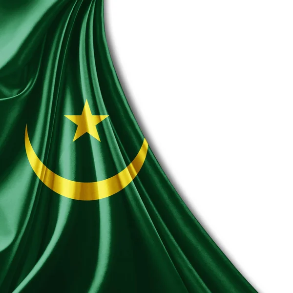 Bandeira Mauritânia Com Espaço Cópia Para Seu Texto Ilustração — Fotografia de Stock
