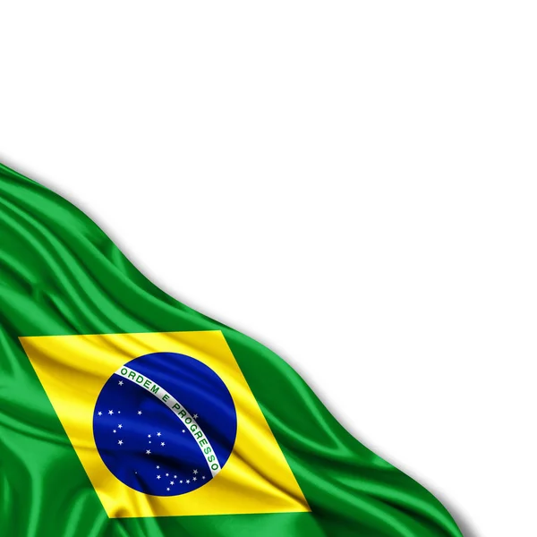Флаг Бразилии Местом Копирования Текста Иллюстрация — стоковое фото
