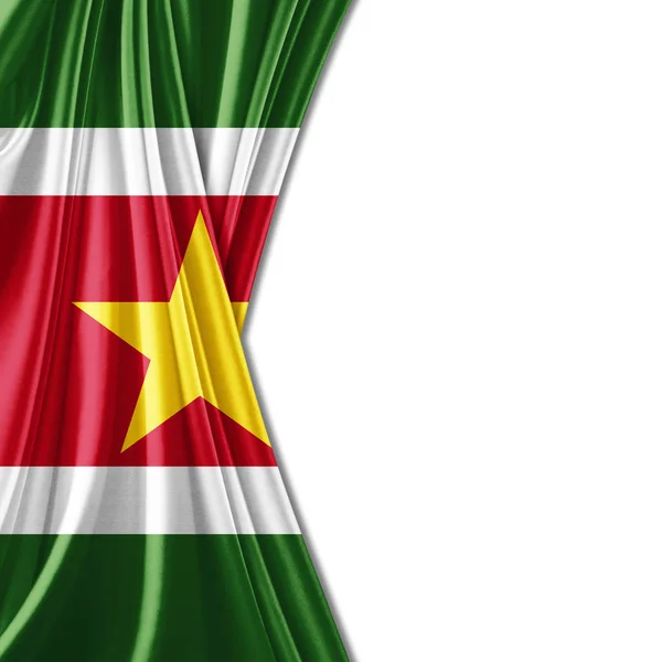 Bandera Surinam Con Espacio Copia Para Texto Ilustración —  Fotos de Stock