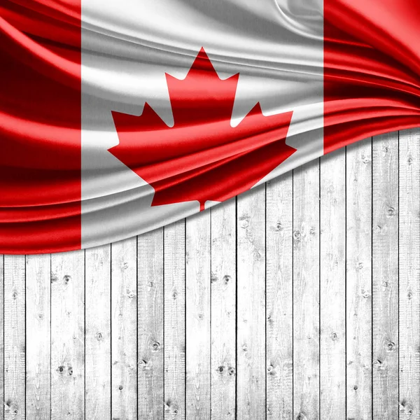 Másol Szöveg Illusztráció Helyet Kanada Zászlaja — Stock Fotó