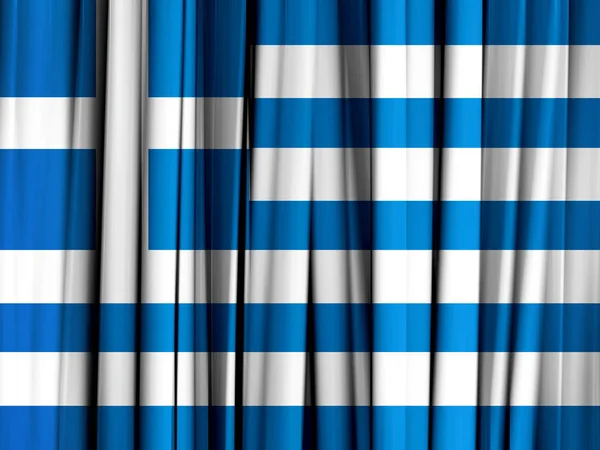 Vlag Van Griekenland Met Kopie Ruimte Voor Tekst Illustratie — Stockfoto