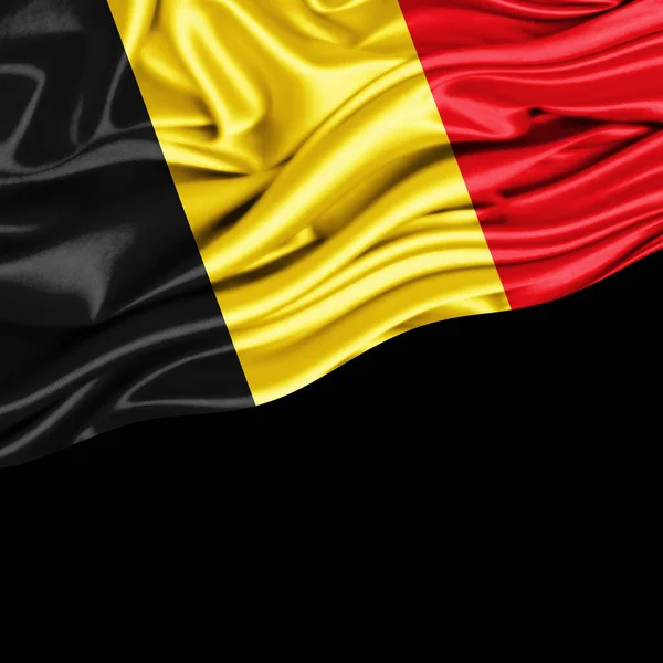 Flagge Belgiens Mit Kopierplatz Für Ihren Text Illustration — Stockfoto