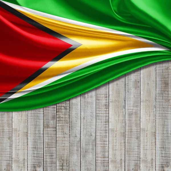 Bandera Guyana Con Espacio Copia Para Texto Ilustración —  Fotos de Stock