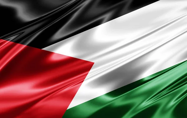 Flag Palestine Copy Space Your Text Illustration — Stock Photo, Image