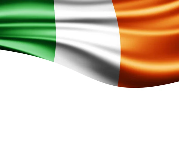 Bandiera Irlanda Con Spazio Copia Del Testo Illustrazione — Foto Stock