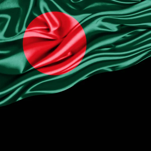 Másol Szöveg Illusztráció Helyet Banglades Zászlaja — Stock Fotó