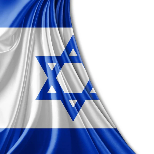 Vlag Van Israël Met Kopie Ruimte Voor Tekst Illustratie — Stockfoto