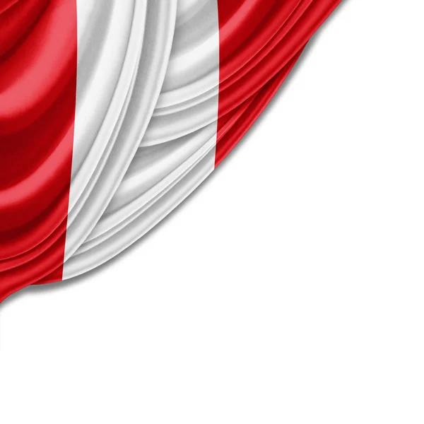 Flaggan Peru Med Kopia Utrymme För Din Text Illustration — Stockfoto