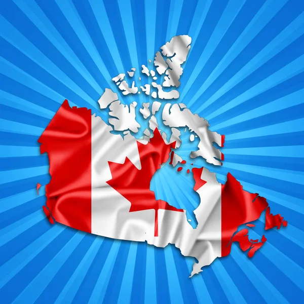 Vlag Van Canada Met Kopie Ruimte Voor Tekst Illustratie — Stockfoto