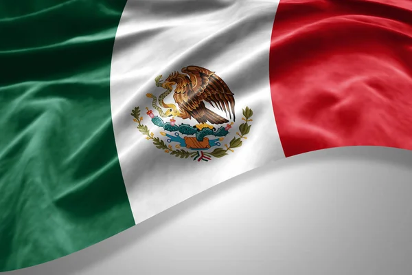 テキスト イラストのコピー スペースを持つメキシコの旗 — ストック写真