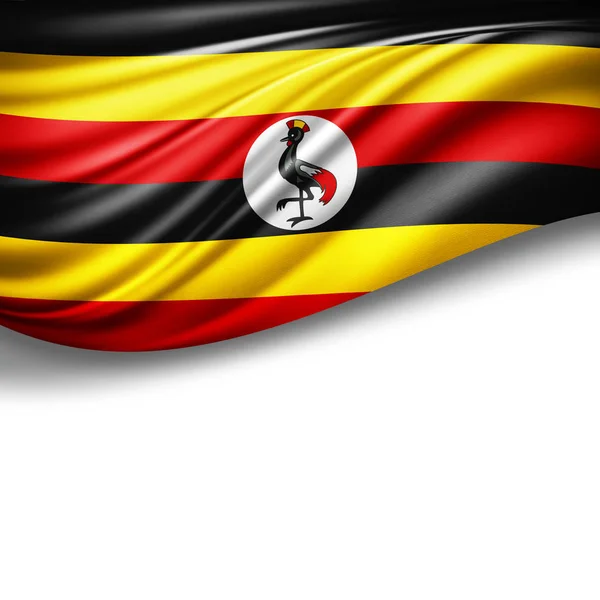 Vlajka Ugandy Kopie Prostor Pro Ilustraci Textu — Stock fotografie