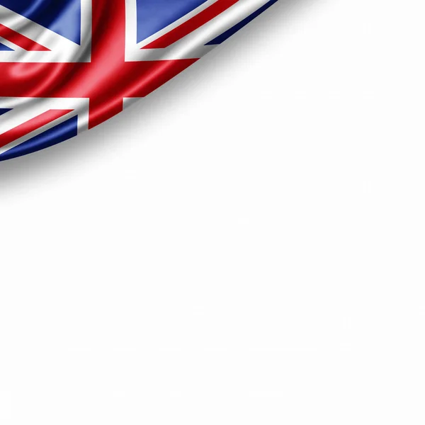 Flag United Kingdom Copy Space Your Text White Background Illustration — Stock Photo, Image