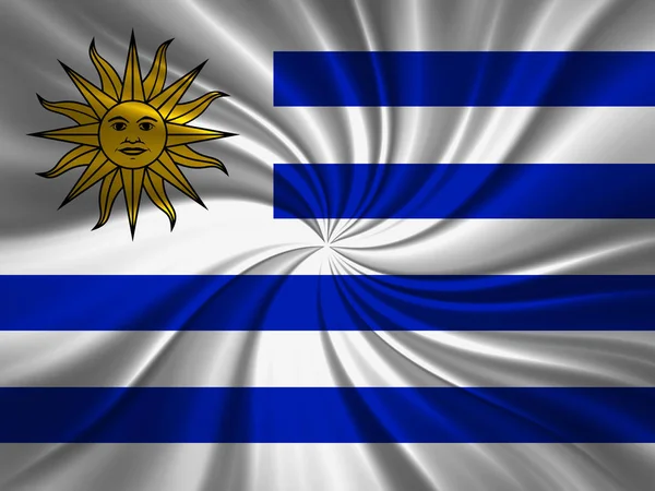 Flagge Von Uruguay Mit Kopierplatz Für Ihren Text Illustration — Stockfoto