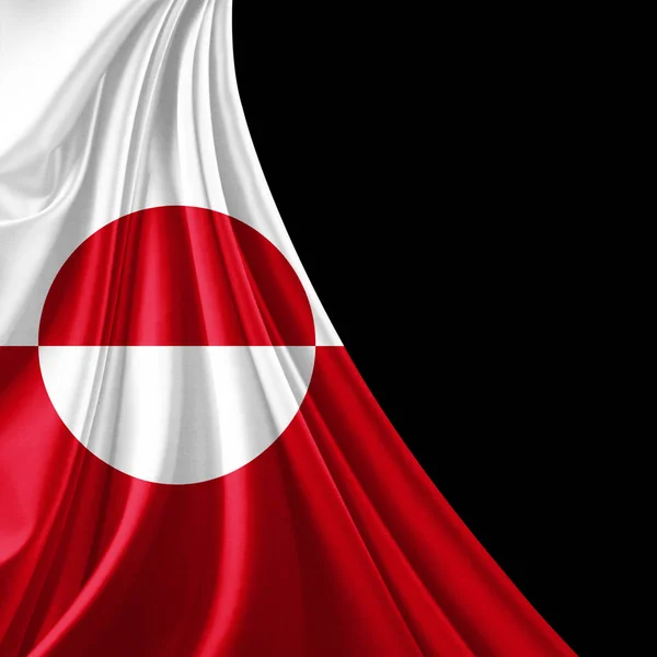 Прапор Ґренландії Копією Простір Вашої Ілюстрації Тексту — стокове фото