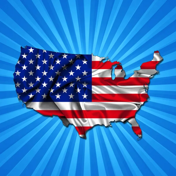 Flaga Usa Kopia Przestrzeń Dla Tekstu Lub Obrazów — Zdjęcie stockowe