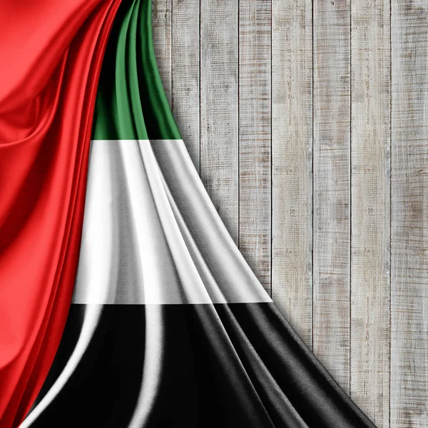 Flagge Der Vereinigten Arabischen Emirate Mit Kopierplatz Für Ihren Text — Stockfoto