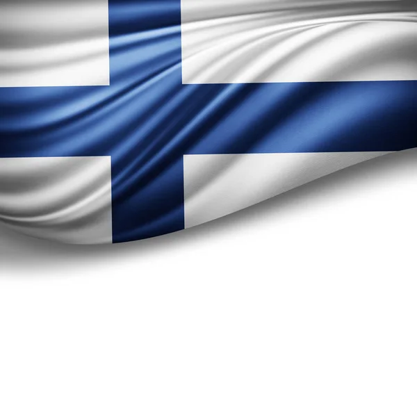 Flaga Finlandii Kopia Miejsce Twój Tekst Ilustracje — Zdjęcie stockowe