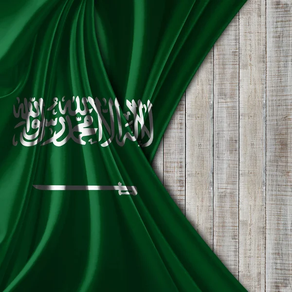 Flagge Von Saudi Arabien Mit Kopierplatz Für Ihren Text Illustration — Stockfoto