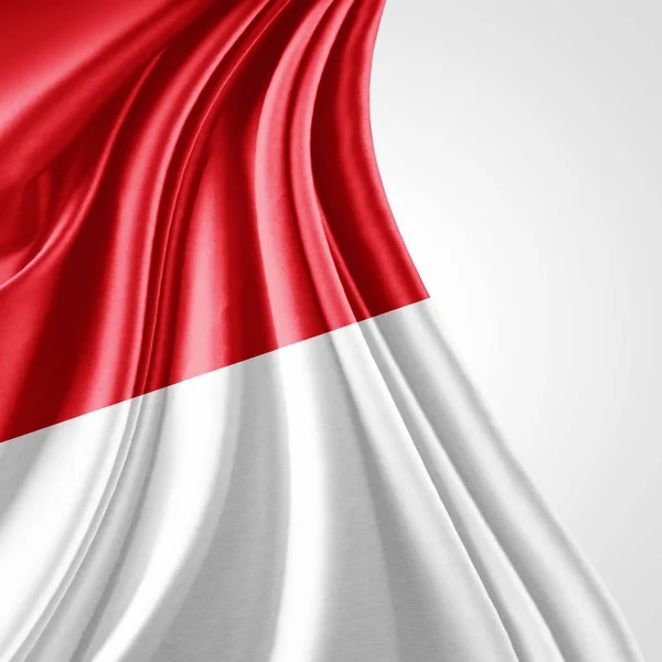 Bandera Indonesia Con Espacio Copia Para Texto Ilustración — Foto de Stock