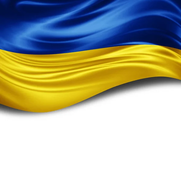 Ukrayna Bayrağı Ile Kopya Alanı Metin Çizim Için — Stok fotoğraf