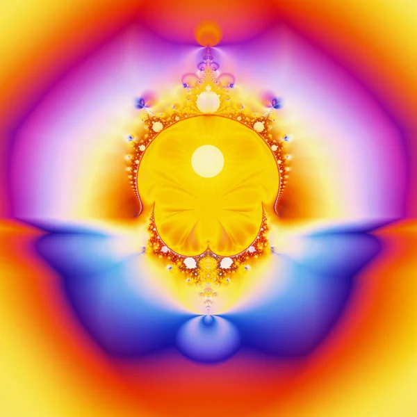 Socha Buddhy Slunce Náboženský Pojem Ilustrace — Stock fotografie