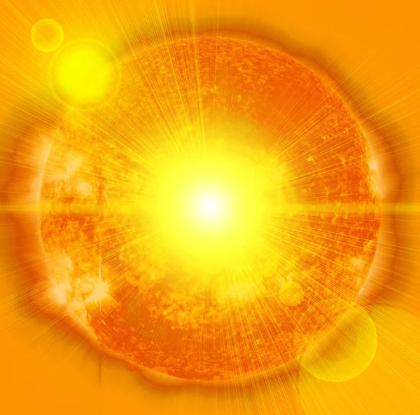 Arka Plan Güneş Işınları Illüstrasyon Ile — Stok fotoğraf