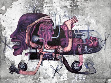   zihin ve vücudun rejenerasyonu, beyaz duvar arka planı.