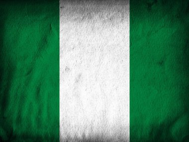 Nijerya bayrağı ile kopya alanı metin veya resimler 