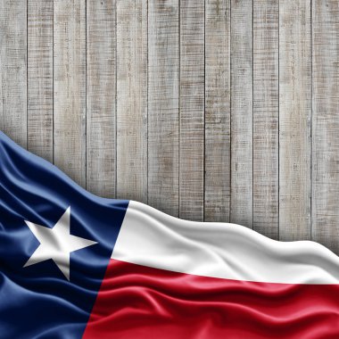 Texas bayrağı ile kopya alanı metin - 3d çizim için    