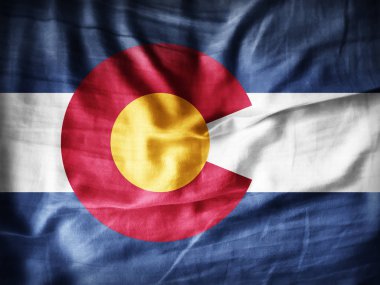 Colorado bayrağı ile kopya alanı metin - 3d çizim için    