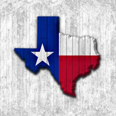 Texas arka plan kopya alanı için metin - 3d çizim ile    