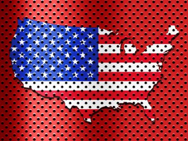 ABD bayrağı ile kopya alanı metin veya resimler 