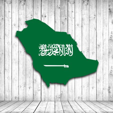  Metin veya görüntüler için kopya alanı ile Suudi Arabistan Haritası 