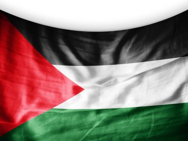 Metin - 3d illüstrasyon kopya alanı olan Filistin bayrağı    