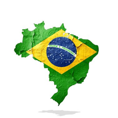 Brezilya bayrağı ile kopya alanı metin veya resimler