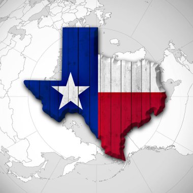 Texas arka plan kopya alanı için metin - 3d çizim ile    