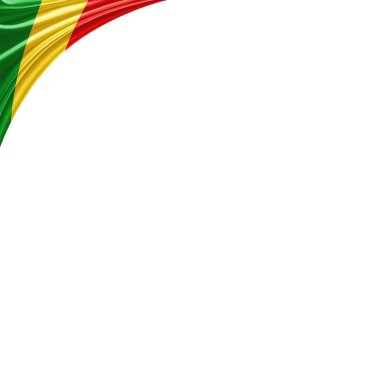 Kongo Cumhuriyeti bayrağı ile kopya alanı metin - 3d çizim için    