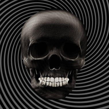  renkli insan kafatası, dekorasyon - illüstrasyon