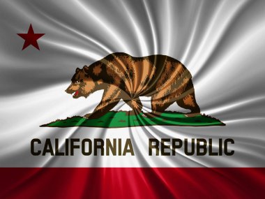 California bayrağı ile kopya alanı metin veya resimler 