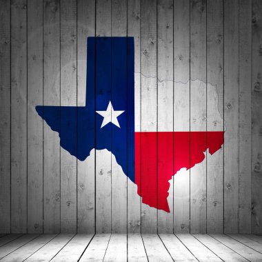Texas bayrağı ile kopya alanı metin veya resimler 