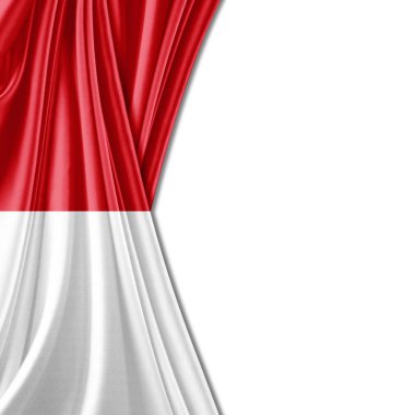 Endonezya bayrağı ile kopya alanı metin - 3d çizim için    