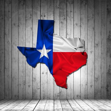 Texas bayrağı ile kopya alanı metin veya resimler 