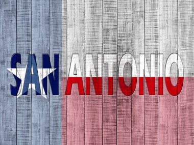 Texas arka plan kopya alanı için metin - 3d çizim ile    