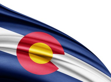 Colorado bayrağı ile kopya alanı metin - 3d çizim için    